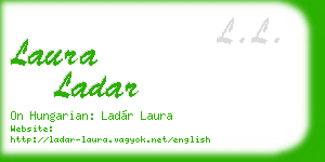 laura ladar business card